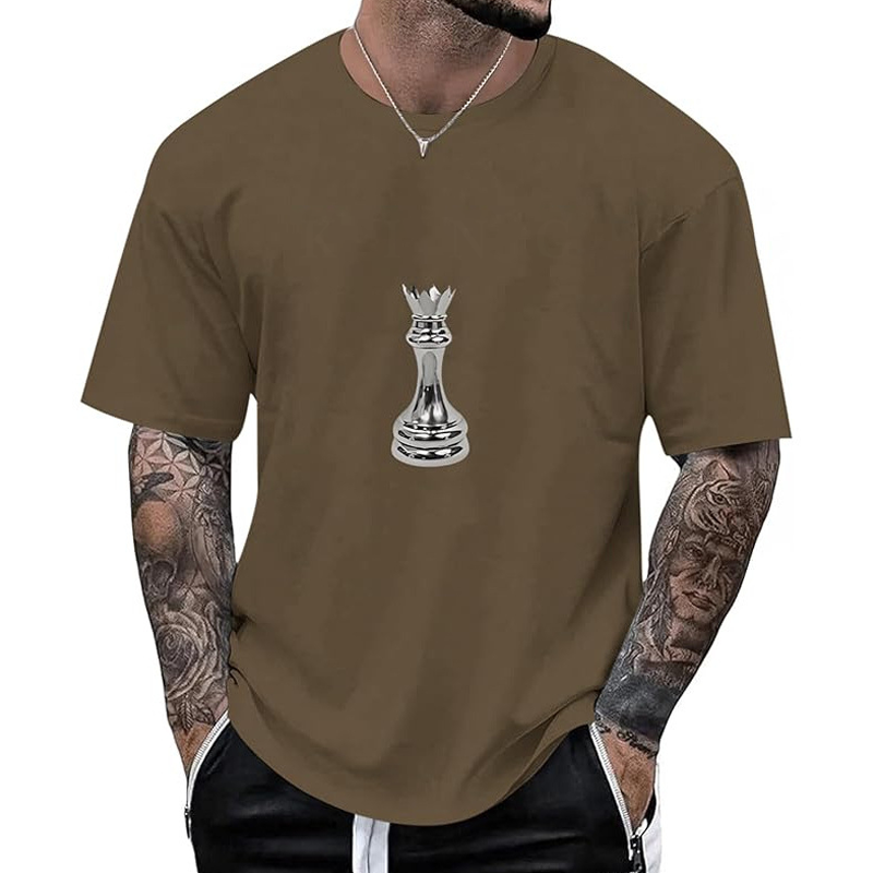 👕New Arrivals - Men's Chess Queen Graphic Tee – Breathable Fabric & Relaxed Fit for Everyday Comfort