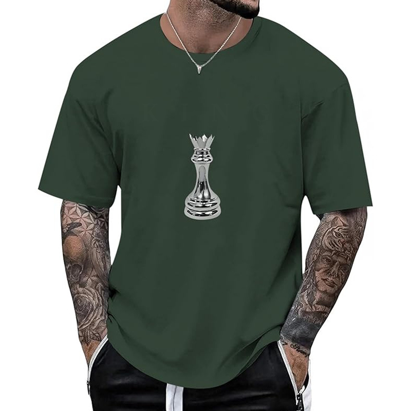 👕New Arrivals - Men's Chess Queen Graphic Tee – Breathable Fabric & Relaxed Fit for Everyday Comfort