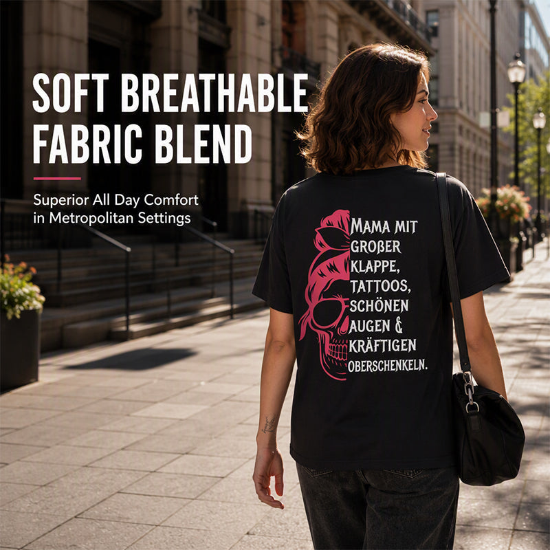⌛Limited-Time Offer-Women's Skull Graphic Print T-Shirt