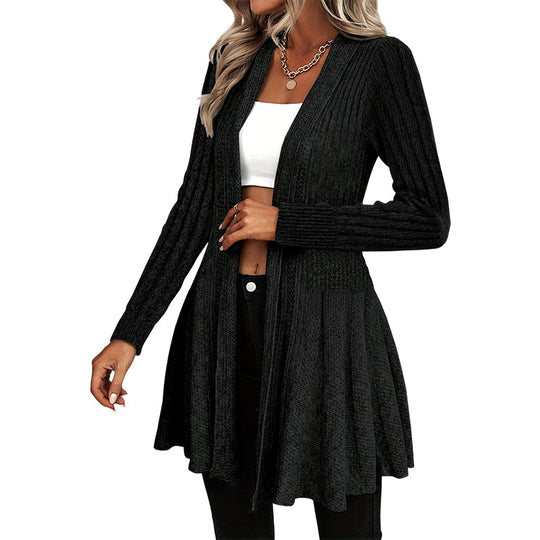 🌸🧥New Arrivals - Elegant Open Cardigan with Knit Texture – Soft Comfort & Versatile Style for Any Occasion