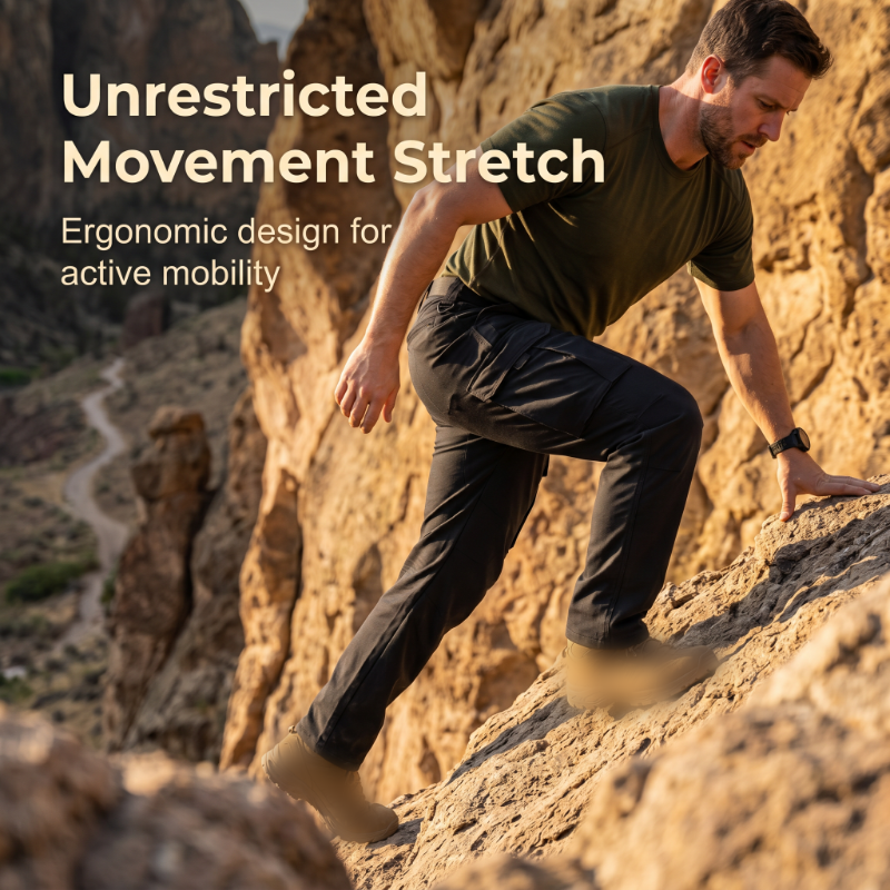 Men's Outdoor Warm Multi-Pocket Hiking Pants