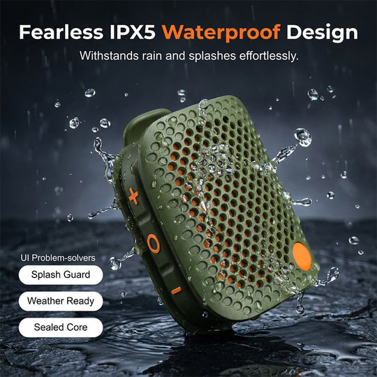 🎵Portable Bluetooth Speaker with TWS Stereo IPX5 Waterproof Mini Wireless Speaker