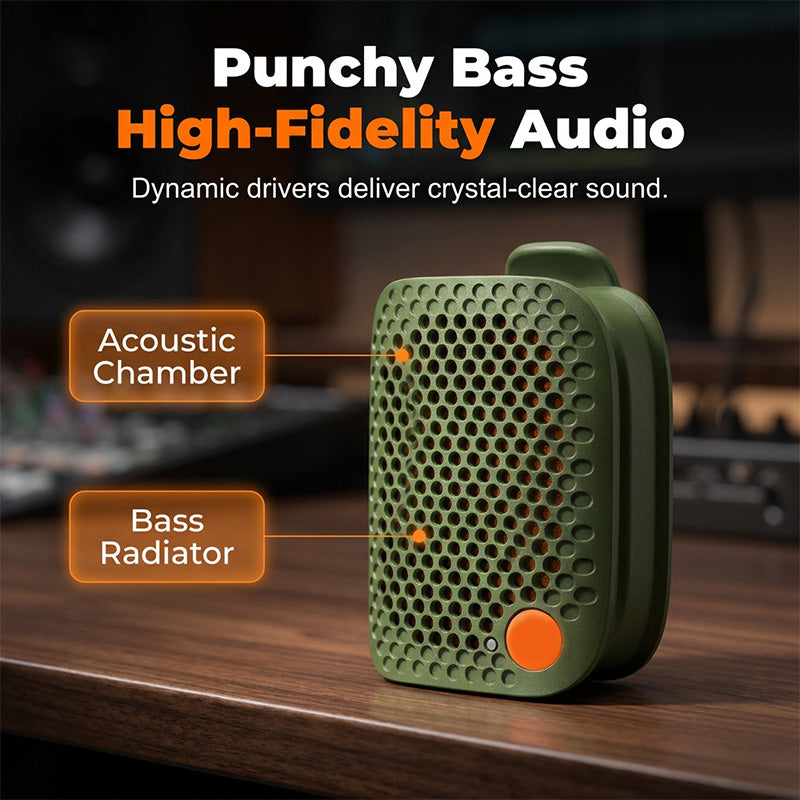 🎵Portable Bluetooth Speaker with TWS Stereo IPX5 Waterproof Mini Wireless Speaker