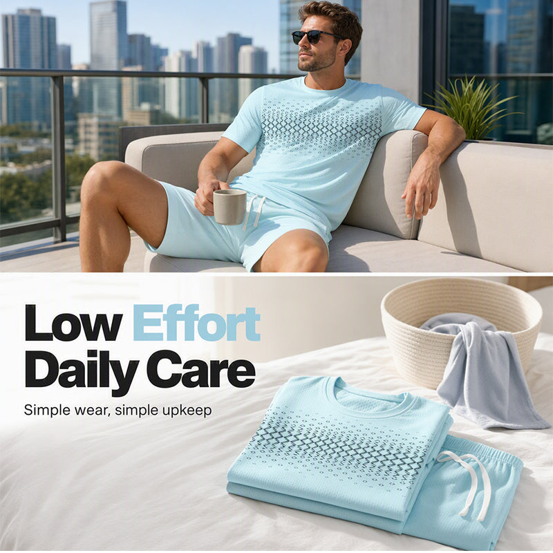📢📢Hot Sale 50% OFF！💖Men's Casual T-Shirt & Shorts 2-Piece Set