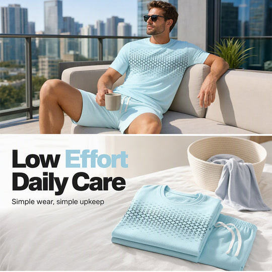 🌸Hot Sale 50% OFF💖Men's Casual T-Shirt & Shorts 2-Piece Set