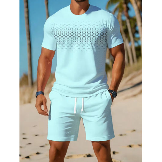 📢📢Hot Sale 50% OFF！💖Men's Casual T-Shirt & Shorts 2-Piece Set