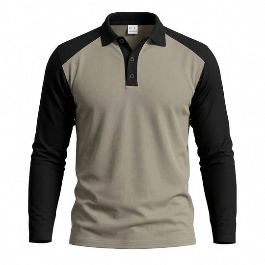 🍁New Fall Collection-Men's Casual Color-Block Long Sleeve Shirt