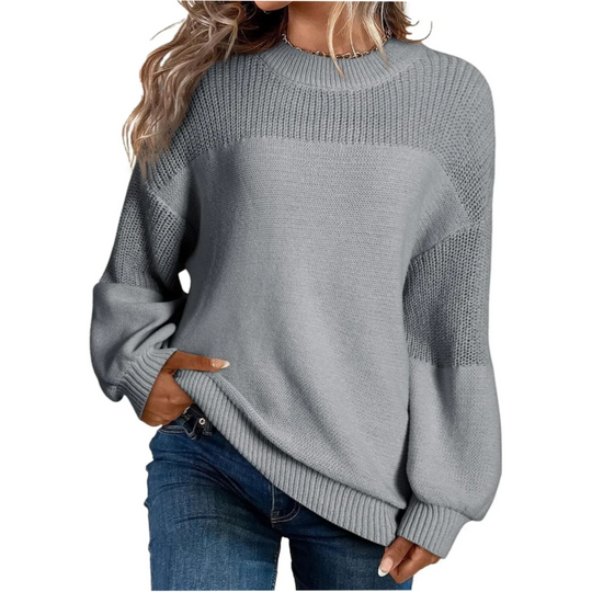 ⏰Last Day Sale 50% Off💃Women's Loose Fit Long Sleeve Knit Sweater