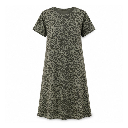 ⏰Last Day Sale 50% Off💃Women's Casual Leopard Print Dress