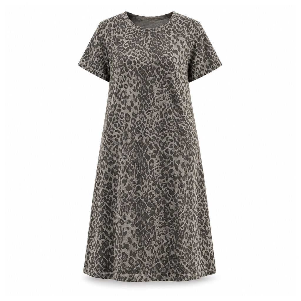 ⏰Last Day Sale 50% Off💃Women's Casual Leopard Print Dress