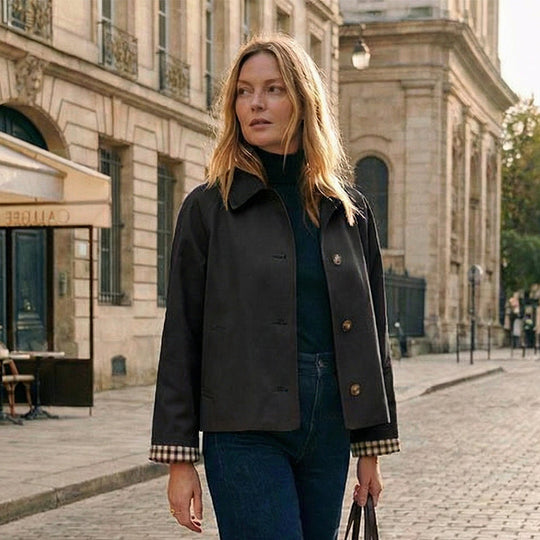 🌸 Women's Single-Breasted Cropped Jacket💫 Smart Casual Fashion Jacket