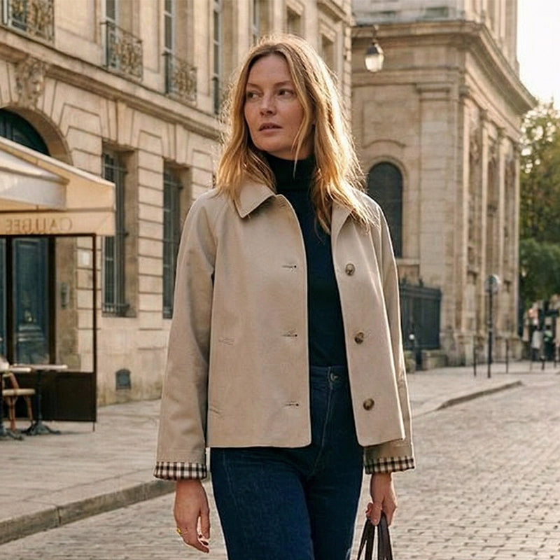 🌸 Women's Single-Breasted Cropped Jacket💫 Smart Casual Fashion Jacket