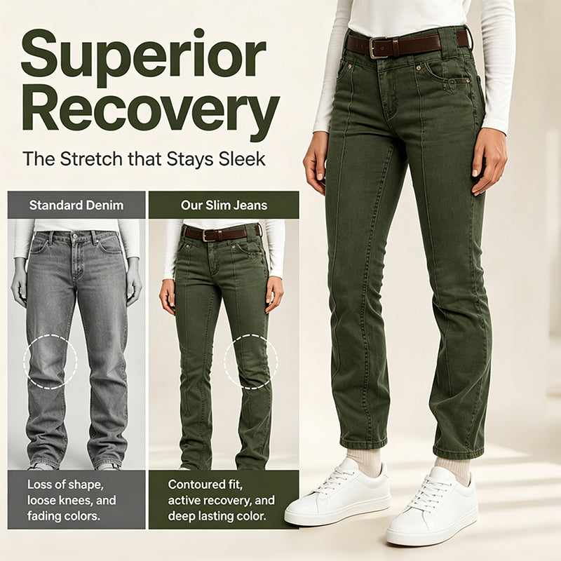 Trending Now⭐👖 Slim Fit Corduroy Pants with Stretch – Elongating Silhouette & Soft Texture for Effortless Style