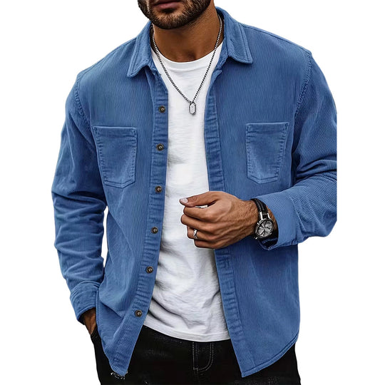 👔Men's Casual Corduroy Shirt Jacket – Classic Texture Meets Everyday Comfort