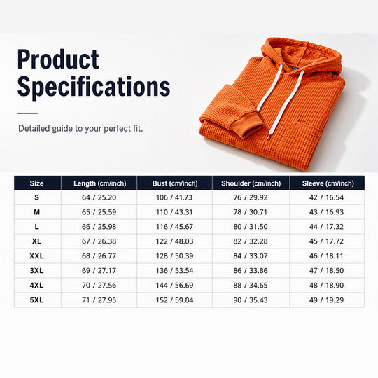 Women's Waffle Knit Loose Hooded Sweatshirt with Pockets