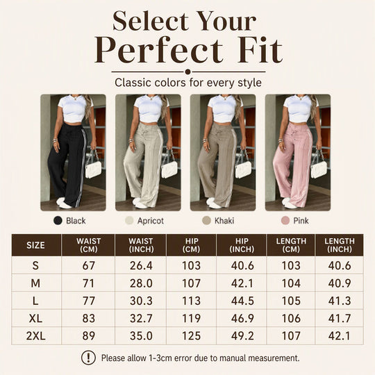 👖New Arrivals - Drawstring High-Waist Trousers – Soft Drape & Adjustable Comfort for Any Casual Look