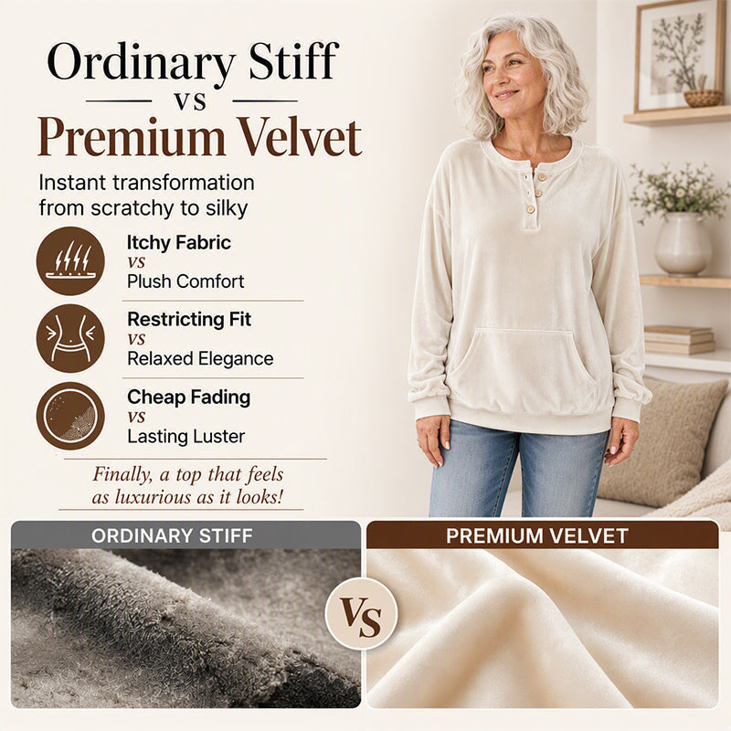 Women's Golden Velvet Sweatshirt