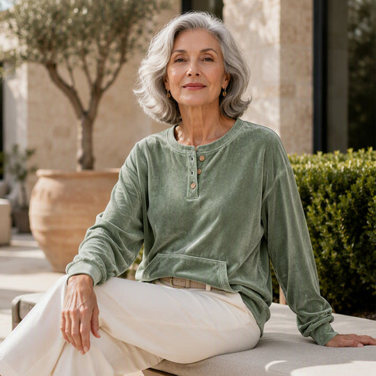 Women's Golden Velvet Sweatshirt