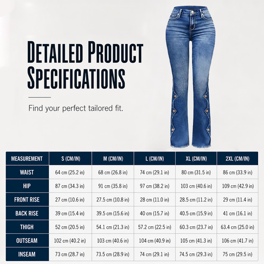 ⏰Last Day Sale 50% Off💃Women High Waisted Distressed Flare Jeans