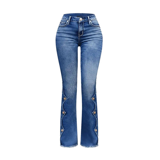 ⏰Last Day Sale 50% Off💃Women High Waisted Distressed Flare Jeans