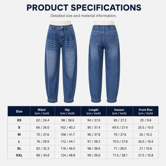 ⏰Last Day Sale 50% Off💃Women's High Waisted Harem Denim Pants