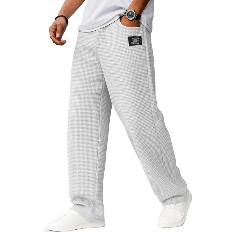 ⌛Limited-Time Offer🛍️Minimalist Waffle Knit Loose Long Pants