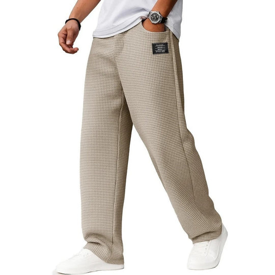 ⌛Limited-Time Offer🛍️Minimalist Waffle Knit Loose Long Pants