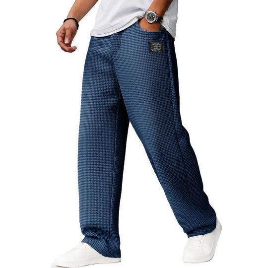 ⌛Limited-Time Offer🛍️Minimalist Waffle Knit Loose Long Pants