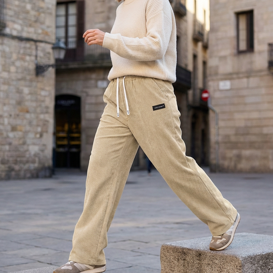 🎁 50% OFF NOW! ✨Women's Corduroy Wide-Leg Pants with Drawstring