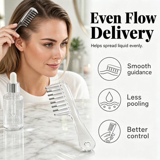 💆‍♀️ Scalp Applicator Comb Tool for Hair ✨ Targeted Scalp Treatment Comb