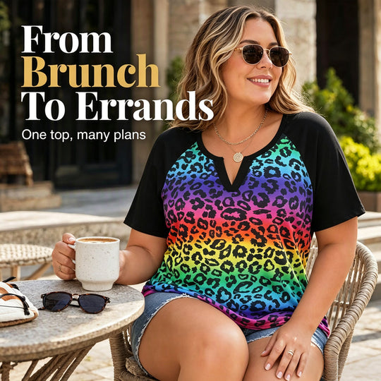 ⌛Limited-Time Offer-Women's Casual V-Neck Short Sleeve T-Shirt