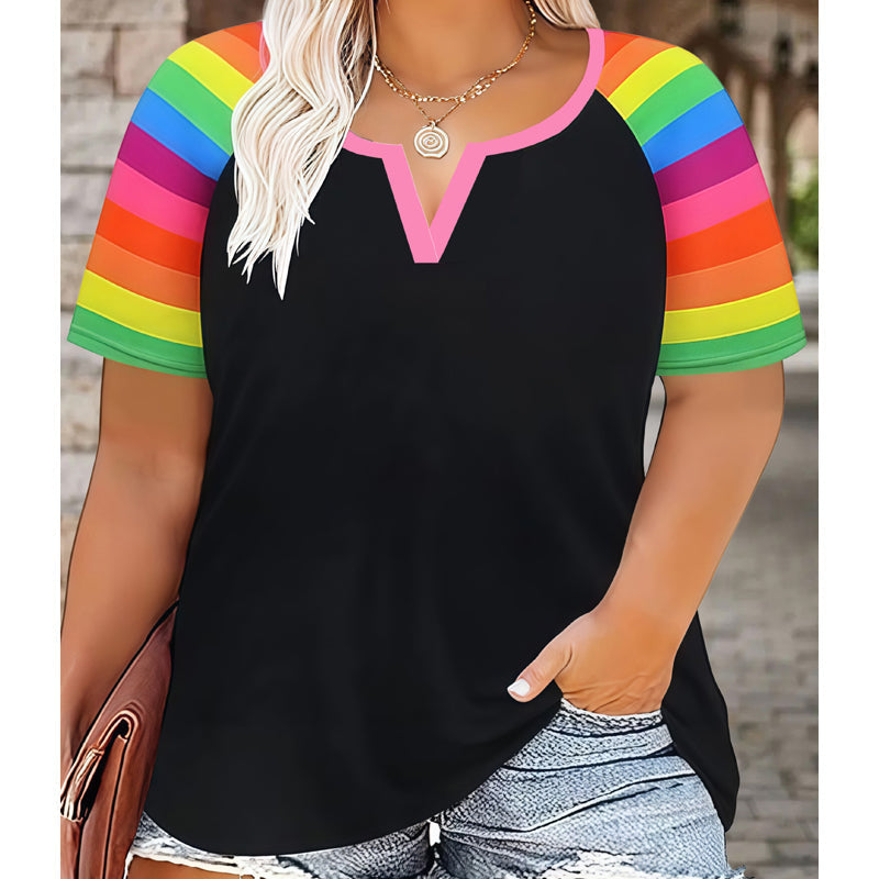 ⌛Limited-Time Offer-Women's Casual V-Neck Short Sleeve T-Shirt