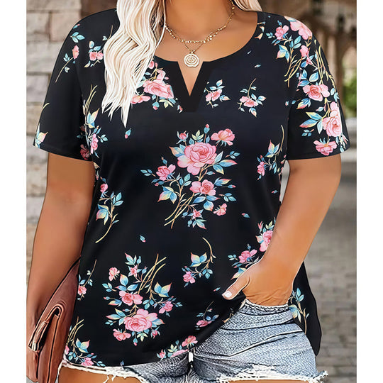 ⌛Limited-Time Offer-Women's Casual V-Neck Short Sleeve T-Shirt