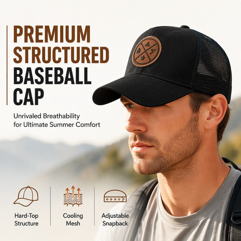 Men's Breathable Mesh Baseball Cap
