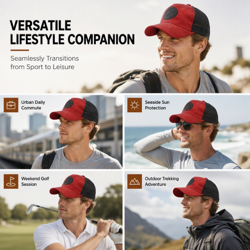 Men's Breathable Mesh Baseball Cap