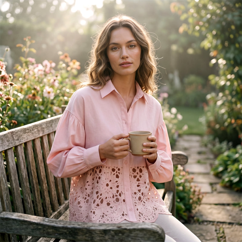 Women's Elegant Hollow-Out Shirt