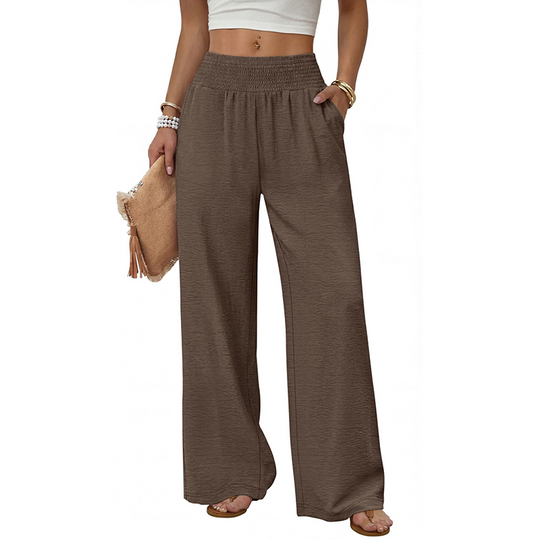 ✨New Arrival🍂Women's Elegant Flowy Palazzo Pants – High-Waisted Comfort & Effortless Style