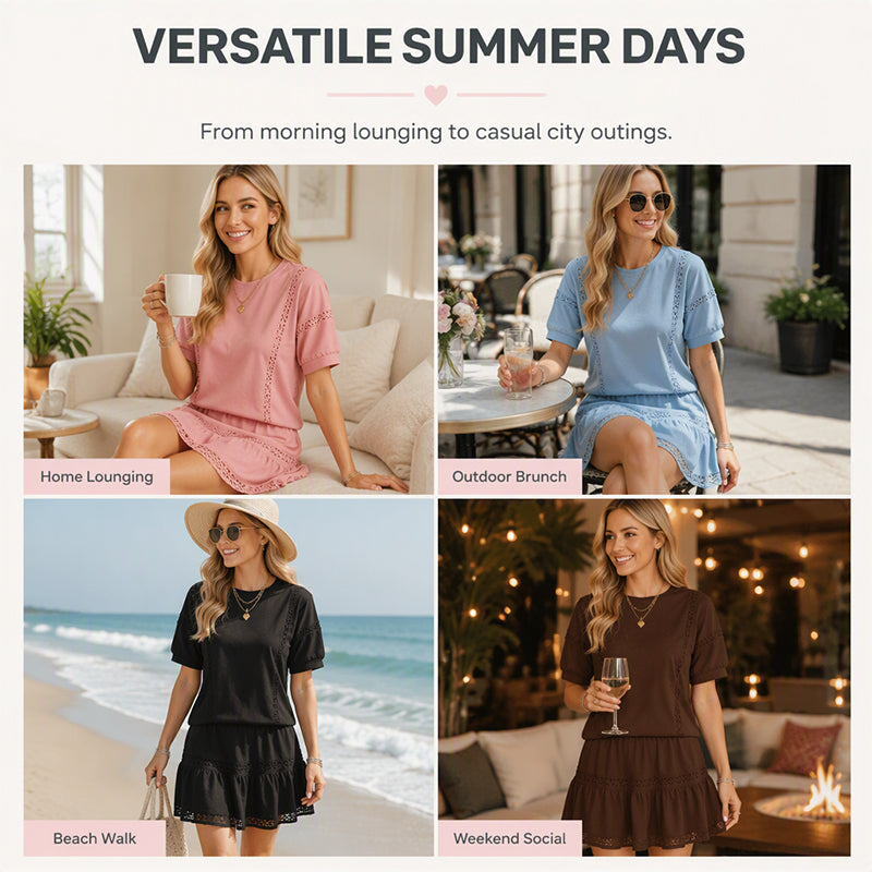 🌸 Women’s Lace Summer 2-Piece Set