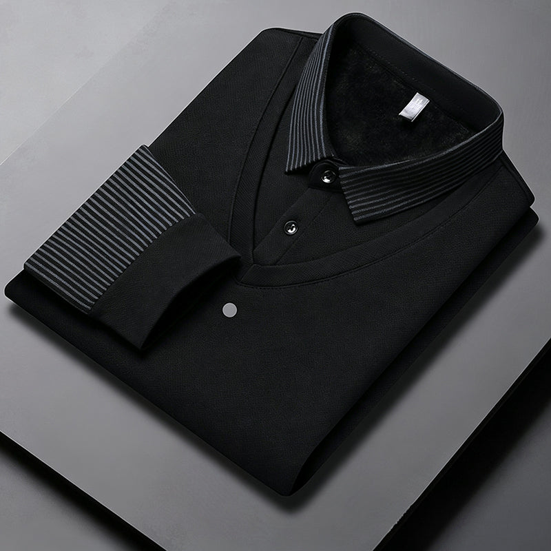 👕Men's False Two-Piece Long Sleeve Top – Smart Casual Two-Piece Look Without The Fuss