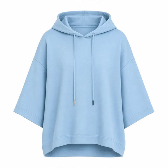 Women's Loose-Fitting Wide-Sleeved Sweatshirt