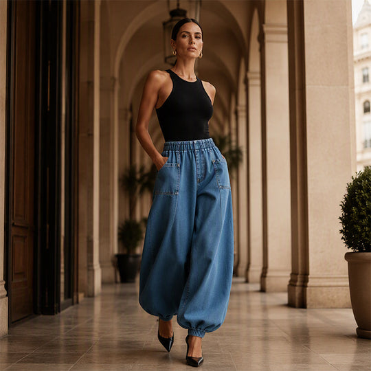 Women's Loose Harem Denim Pants