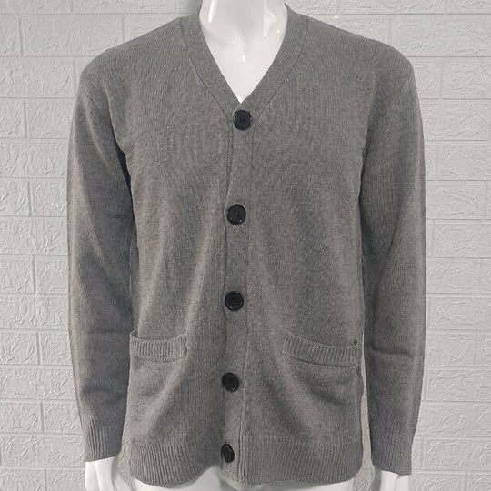 Men's Casual V-Neck Knit Cardigan