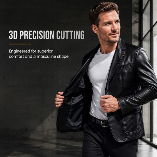 ✨ Premium Urban Style | Men's Tailored Slim-Fit PU Leather Jacket