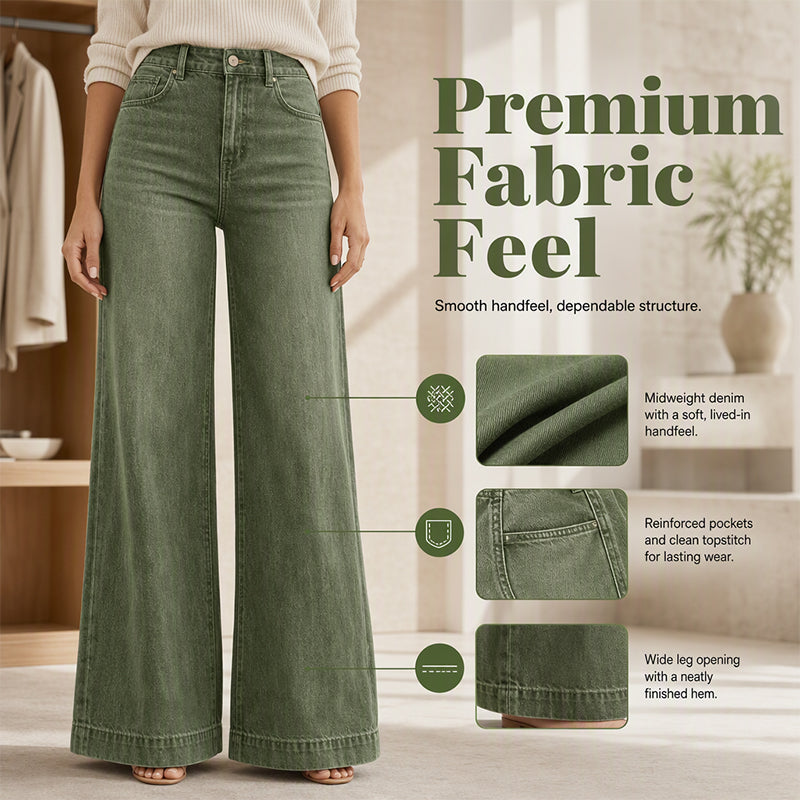 👖Bestseller - Women's Vintage High-Waisted Wide-Leg Jeans