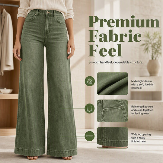 👖Bestseller - Women's Vintage High-Waisted Wide-Leg Jeans