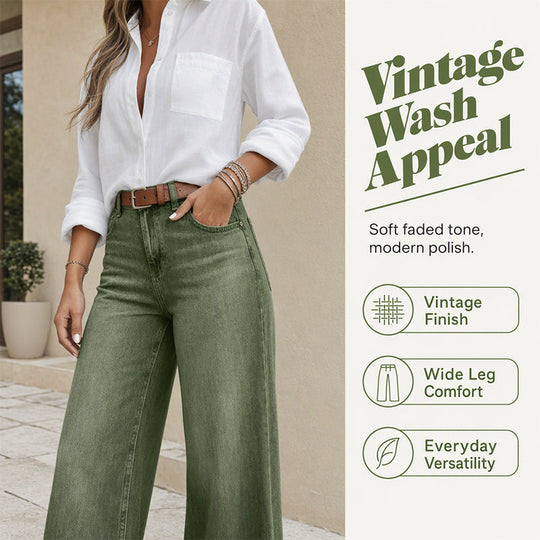 👖Bestseller - Women's Vintage High-Waisted Wide-Leg Jeans