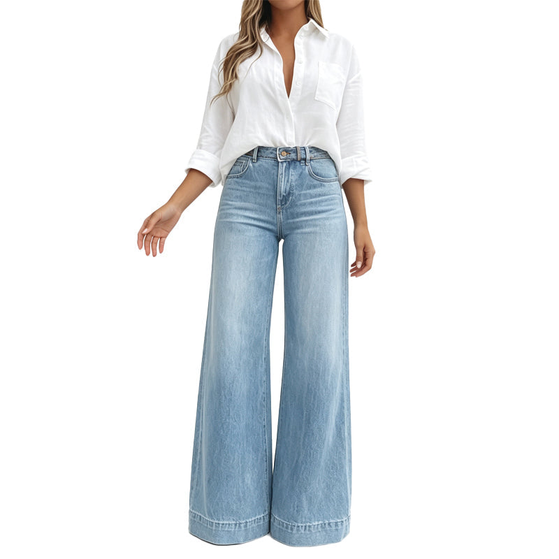 👖Bestseller - Women's Vintage High-Waisted Wide-Leg Jeans