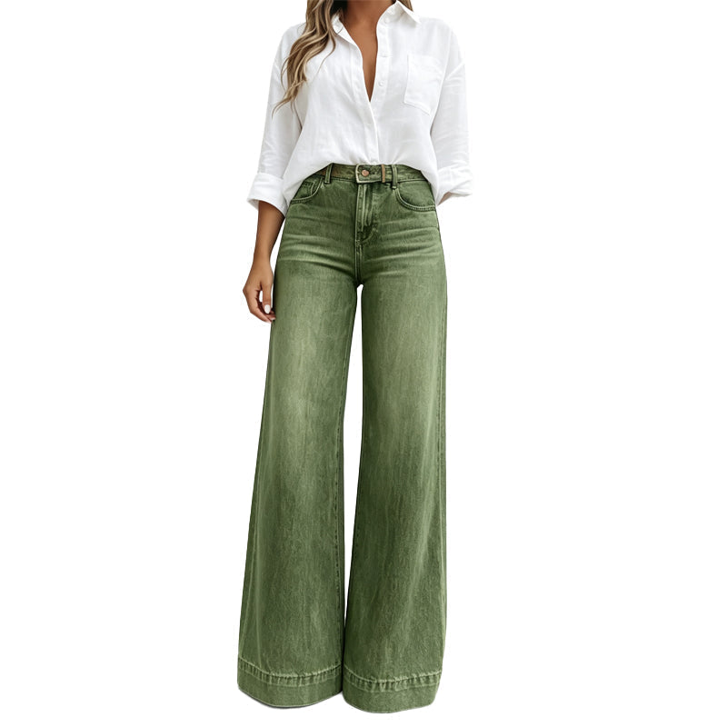 👖Bestseller - Women's Vintage High-Waisted Wide-Leg Jeans