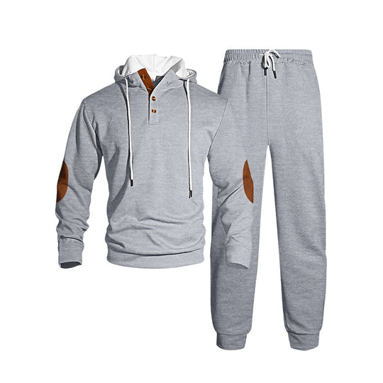Men's Casual Hooded Tracksuit Set