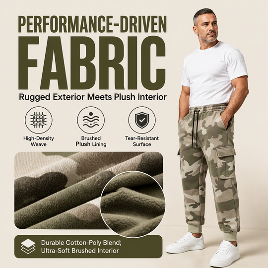 🔥 Utility Meets Comfort | Men's Camouflage Drawstring Cargo Pants